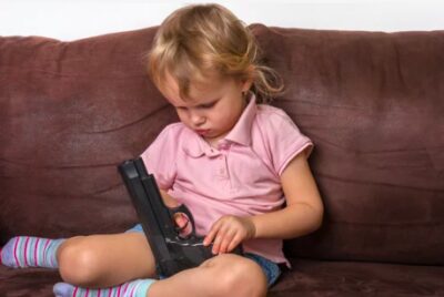 child with gun